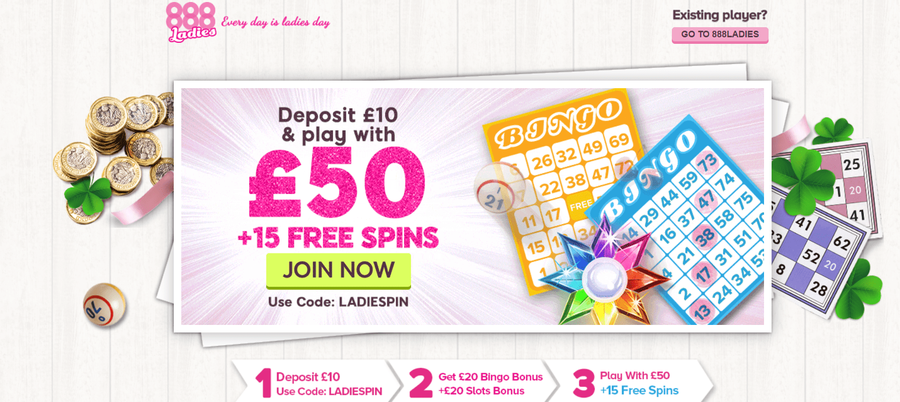 888 ladies bingo promotions free